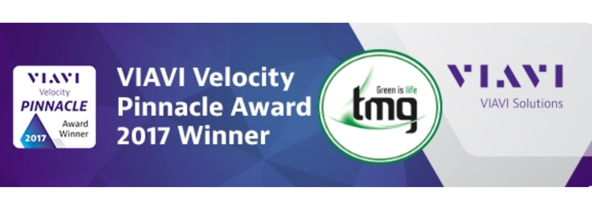 VIAVI Velocity Pinnacle Award Winner