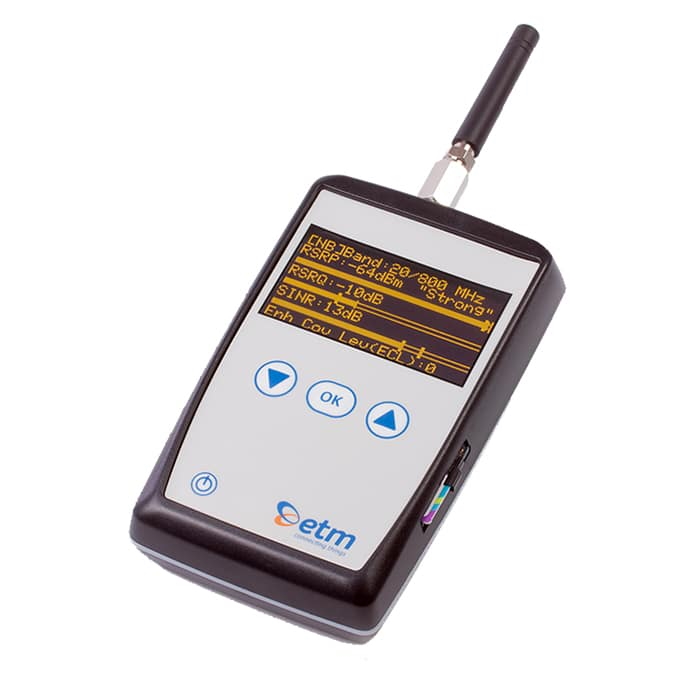 ETM 770-LTE - 4G/3G Signal Strength Analyser