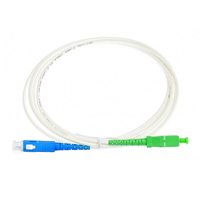 Durable 4mm Patch Lead (WHITE) SC/UPC-SC/APC Singlemode 3m