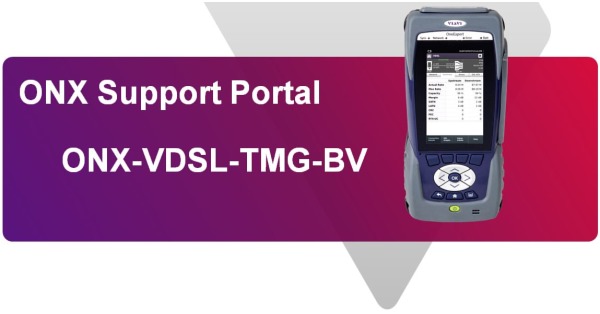 Support Page for VIAVI/JDSU ONX-580 VDSL Tester