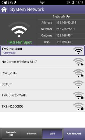 VIAVI ONX-620 WiFI Screenshot